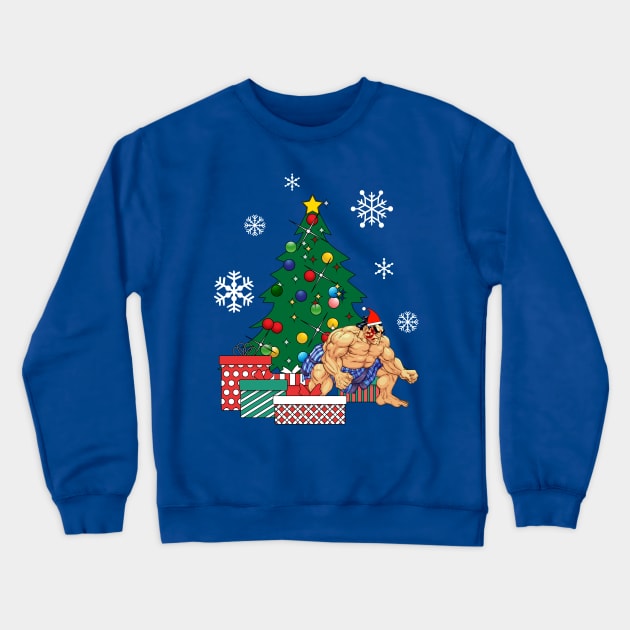 E Honda Around The Christmas Tree Street Fighter Street Fighter Crewneck Sweatshirt TeePublic